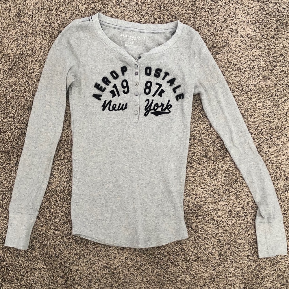 Aeropostale 1987 New York Henley Shirt